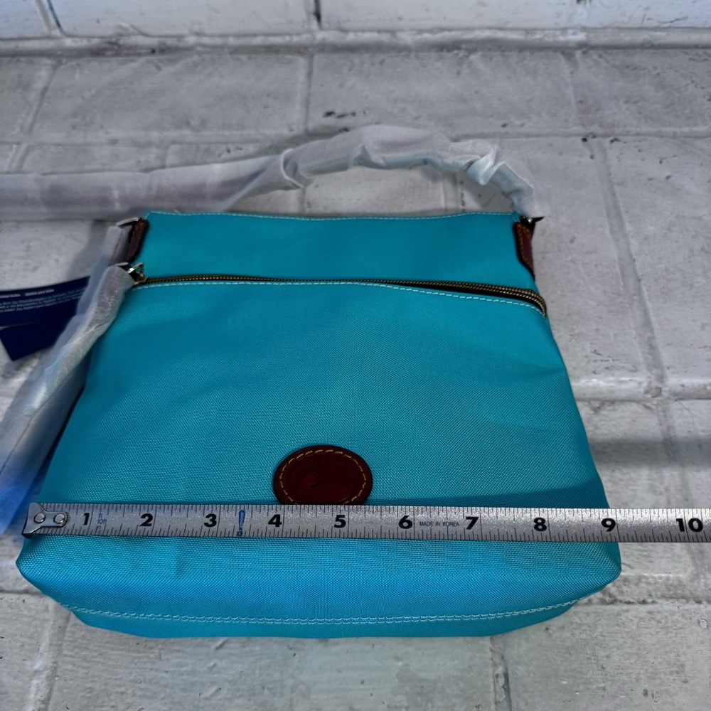 NWT Dooney & Bourke Nylon Crossbody with Leather Strap - Mint Color - Picture 14 of 16